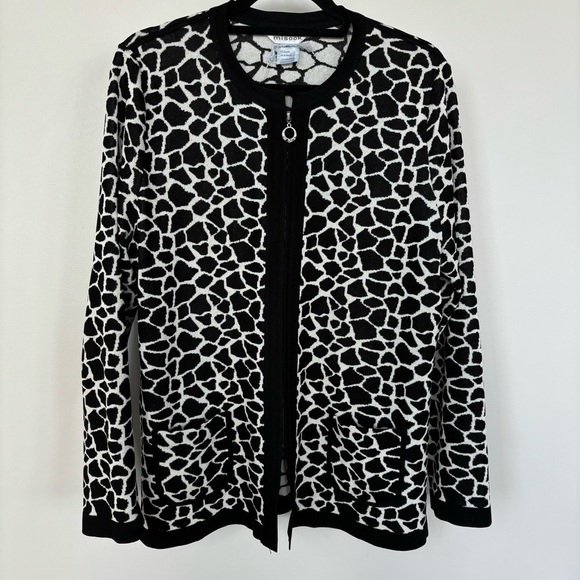 Misook Vintage Full Zip Blazer Style Jacket Size XL - Picture 1 of 5